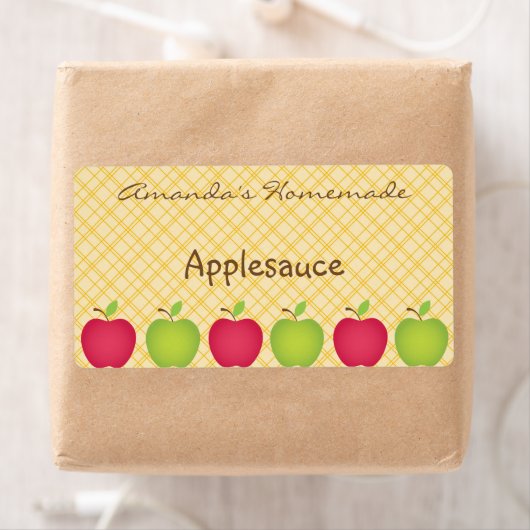 Appleパーソナライズされたをテーマにした缶詰ラベル ラベル (インサイチュ)