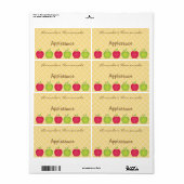 Appleパーソナライズされたをテーマにした缶詰ラベル ラベル (フルシート)