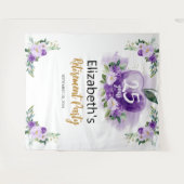 Appleフローラ先生退職パーティー背景 タペストリー (正面(横))