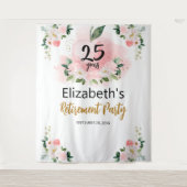 Appleフローラ先生退職パーティー背景 タペストリー (正面)