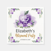 Appleフローラ先生退職パーティー スタンダードカクテルナプキン (正面)