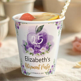 Appleフローラ先生退職パーティー 紙コップ