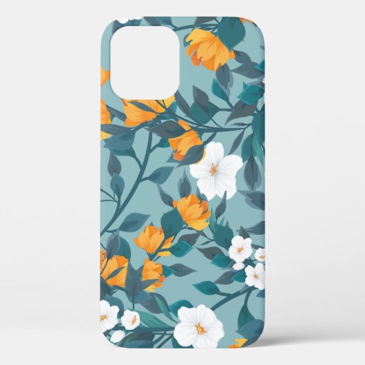 Appleフローラ:ブルーミングパターンのモチーフ。 Case-Mate iPhoneケース (裏面)