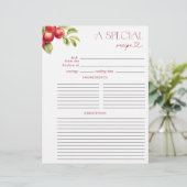 Appleブライダルシャワーモダンレシピバインダーページ (スタンド正面)