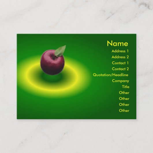 Appleプロファイルカード 名刺 (正面)