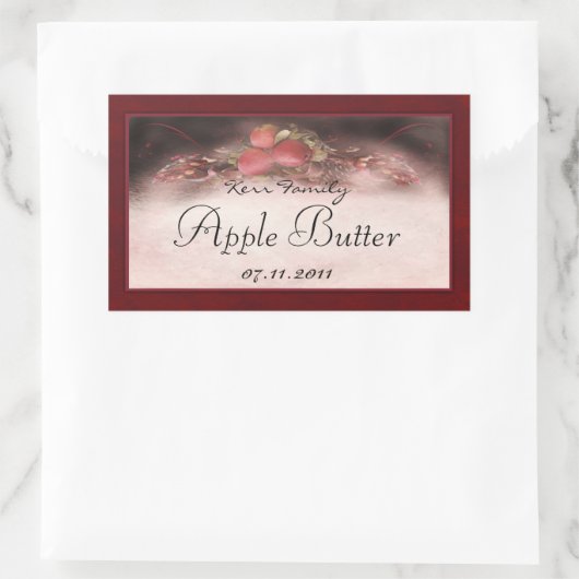 AppleラベルR1 長方形シール (バッグ)