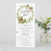 Appleリース結婚式招待状w rsvp 招待状 (スタンド正面)