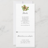 Appleリース結婚式招待状w rsvp 招待状 (裏面)