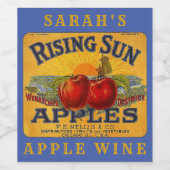 Appleワイパーソナライズされたンヴィンテージクラートラベルの更新 ワインラベル (シングルラベル)