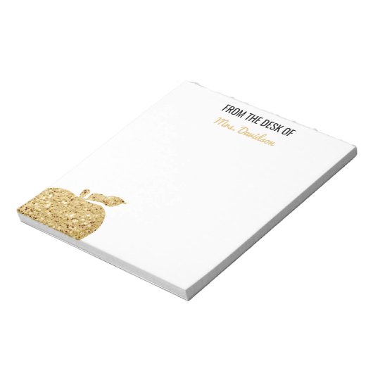 Apple先生のデスクからパーソナライズされた ノートパッド (回転)