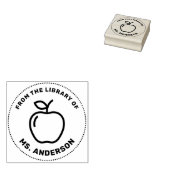 Apple先生のライブラリからパーソナライズされた ラバースタンプ (押印)