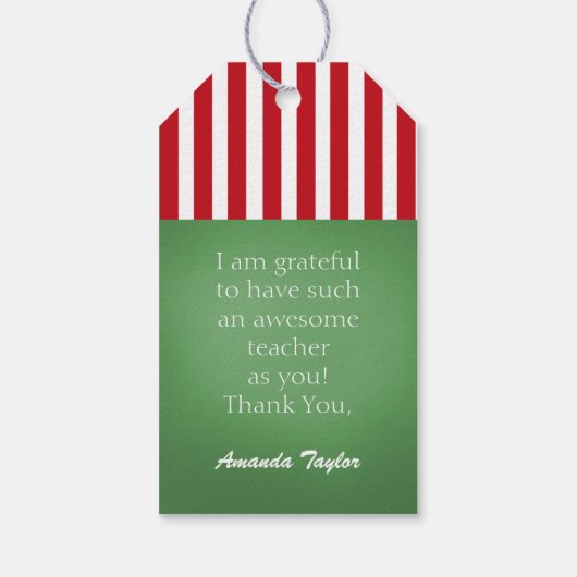 Apple先生パーソナライズされたギフトラベル ギフトタグ (裏面)