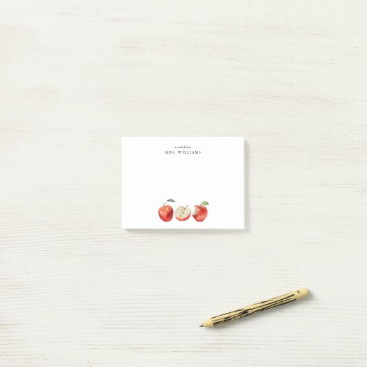 Apple先生名 ポストイット (デスク上)