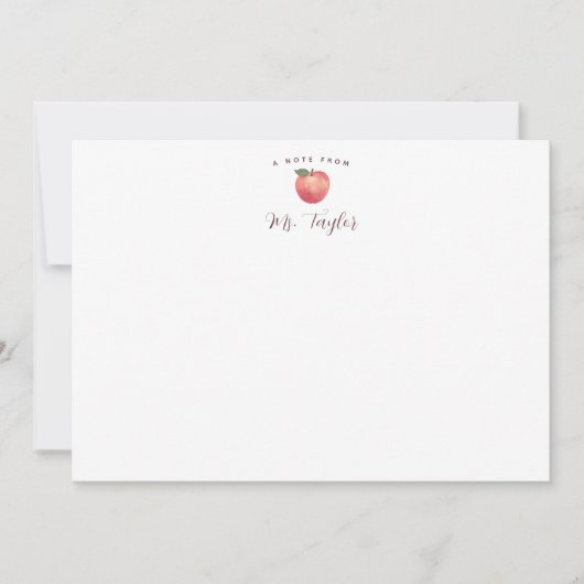 Apple固定先生名 ノートカード (正面)