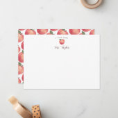 Apple固定先生名 ノートカード (正面/裏面インサイチュ)