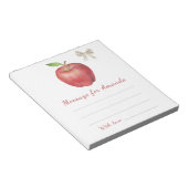 apple子供の誕生日時間カプセルメッセージ ノートパッド (アングル)