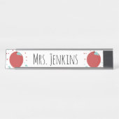 Apple幼稚園先生名デスク名プレート デスクネームプレート (正面)