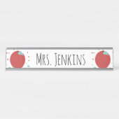 Apple幼稚園先生名デスク名プレート デスクネームプレート (正面)