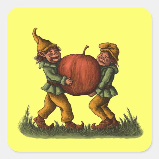 apple格言シール スクエアシール (正面)