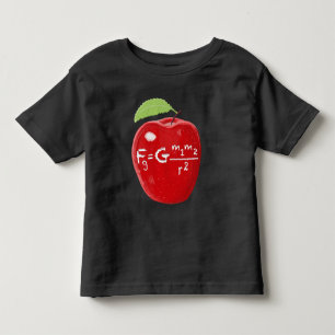 Apple科学の教師のアイザックニュートンの重力の法則 トドラーTシャツ