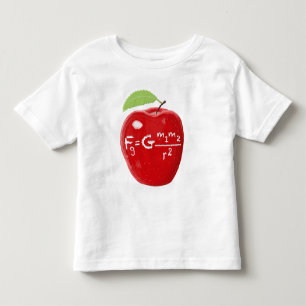 Apple科学の教師のアイザックニュートンの重力の法則 トドラーTシャツ