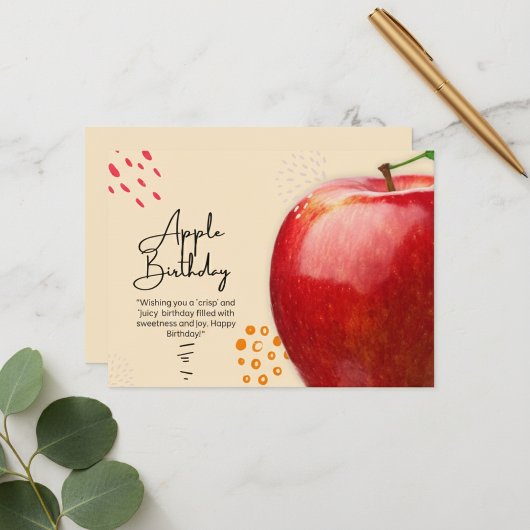 Apple誕生日カード カード