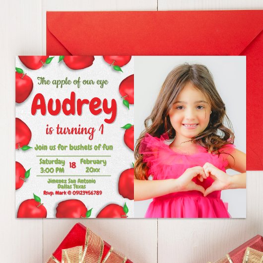 Apple誕生日(写真あり) 招待状