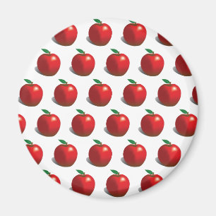 Apple赤いパターン マグネット