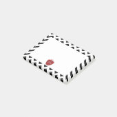 Apple赤い黒いシェブロンの先生の後it®ノート ポストイット (アングル)