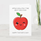 Apple おもしろい Fruit Pun父の日用カード カード (正面)