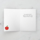 Apple おもしろい Fruit Pun父の日用カード カード (内部)