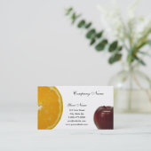 Apple -オレンジ名刺 名刺 (スタンド正面)