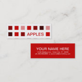 APPLE (モダン正方形) スキニー名刺 (正面/裏面)