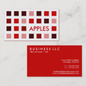 APPLE (モダン正方形) 名刺 (正面/裏面)