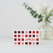 APPLE (モダン正方形) 名刺 (スタンド正面)