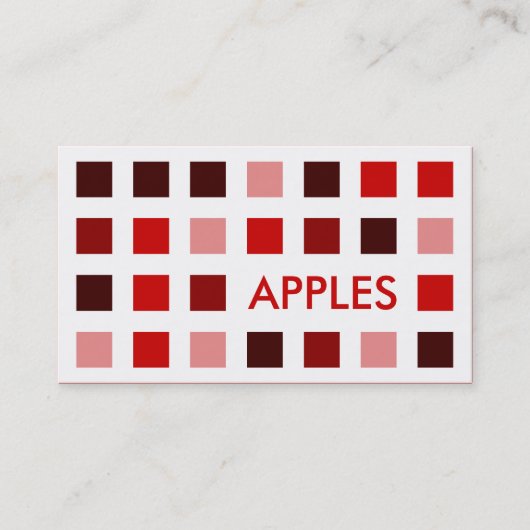 APPLE (モダン正方形) 名刺 (正面)