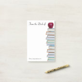 Apple (学校図書スタック先生名4 x 6) ポストイット (デスク上)