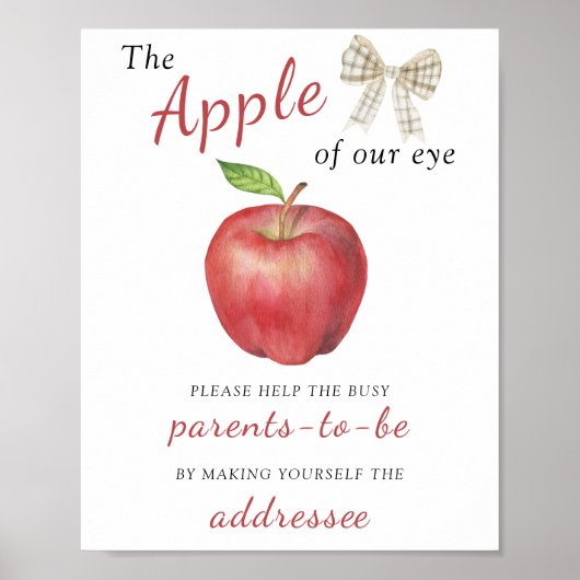 Apple -救済 Parents-忙し To-Be Addressing ポスター (正面)