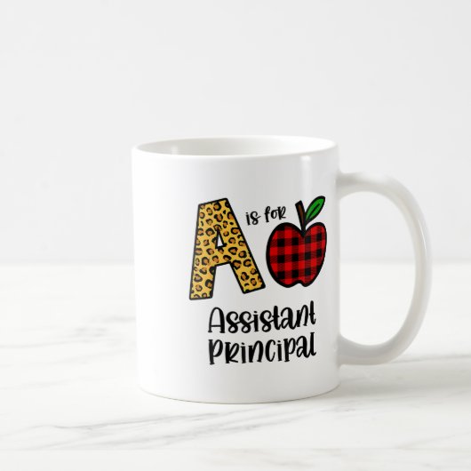 Apple Aは学校に来るCkの常任校長用だ コーヒーマグカップ (右)