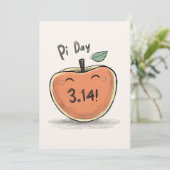 Apple a DayがXで解決しない – Pi Dayミーム 招待状 (スタンド正面)