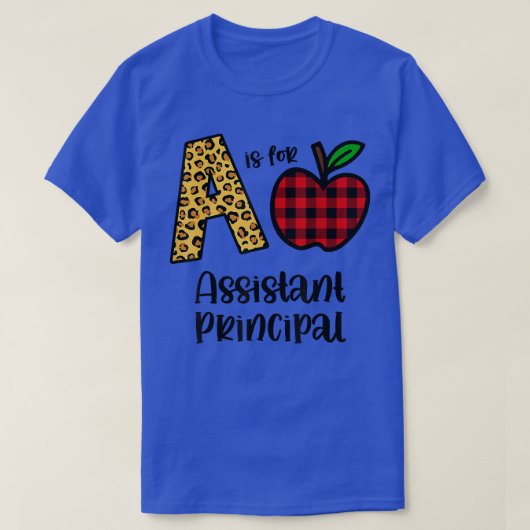 Apple A Is For Assistant Principal, Back To School Tシャツ (デザイン正面)