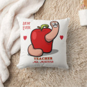 Apple Add Nameの先生評価ワーム クッション (ブランケット)