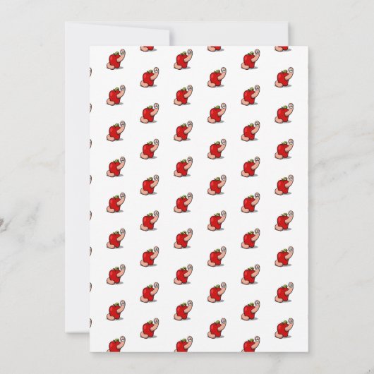 Apple Add Nameの先生評価ワーム サンキューカード (裏面)