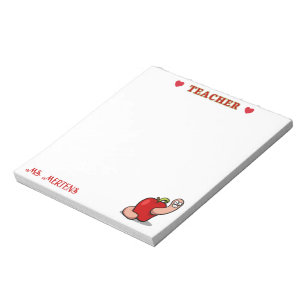 Apple Add Nameの先生評価ワーム ノートパッド