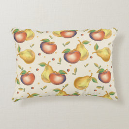 Apple and Pear Accent Pillow アクセントクッション