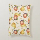 Apple and Pear Accent Pillow アクセントクッション (裏面(縦))