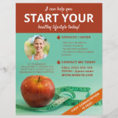 Apple And Tape Dietician Nutritionist Health Coach チラシ (正面)