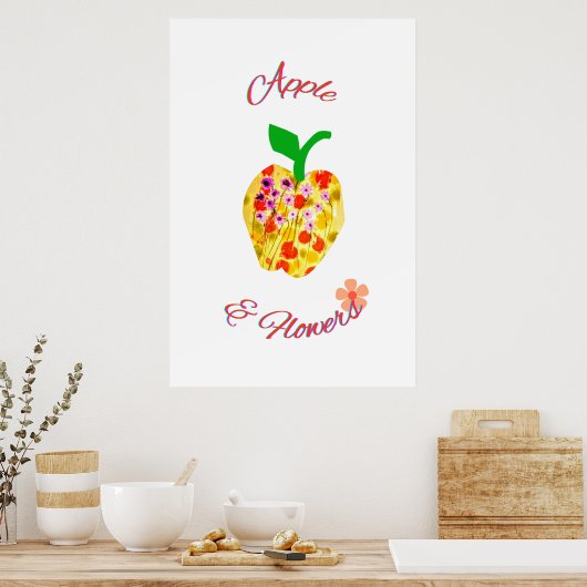 Apple art Print ポスター (キッチン)