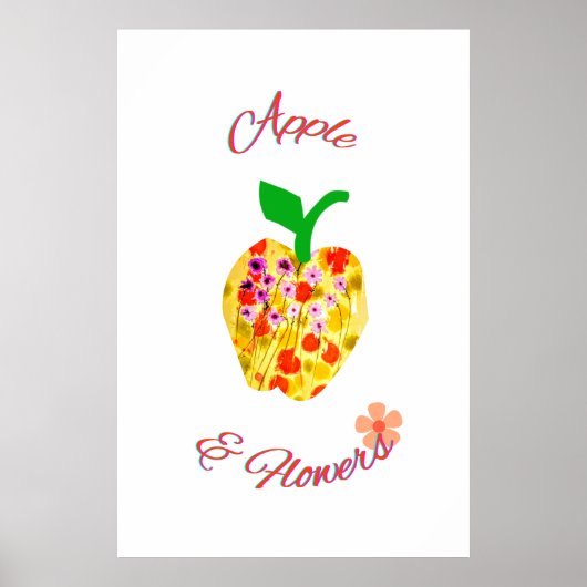 Apple art Print ポスター (正面)
