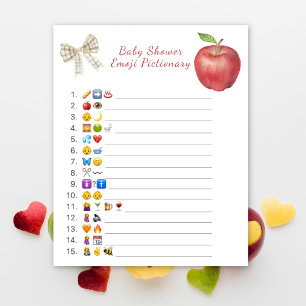 Apple baby shower emoji Pictionaryゲーム